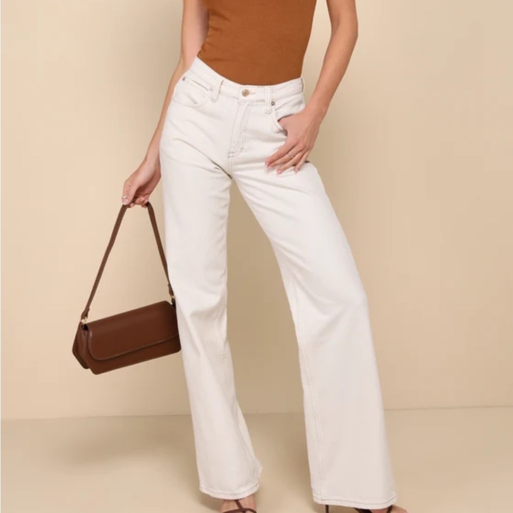 We The Free High Rise White Jeans